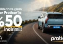 Praticar’dan araç kirala %50 indirimi yakala